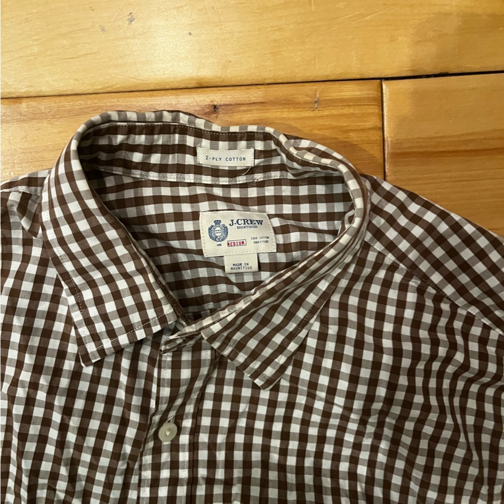 Mens J.Crew gingham shirt